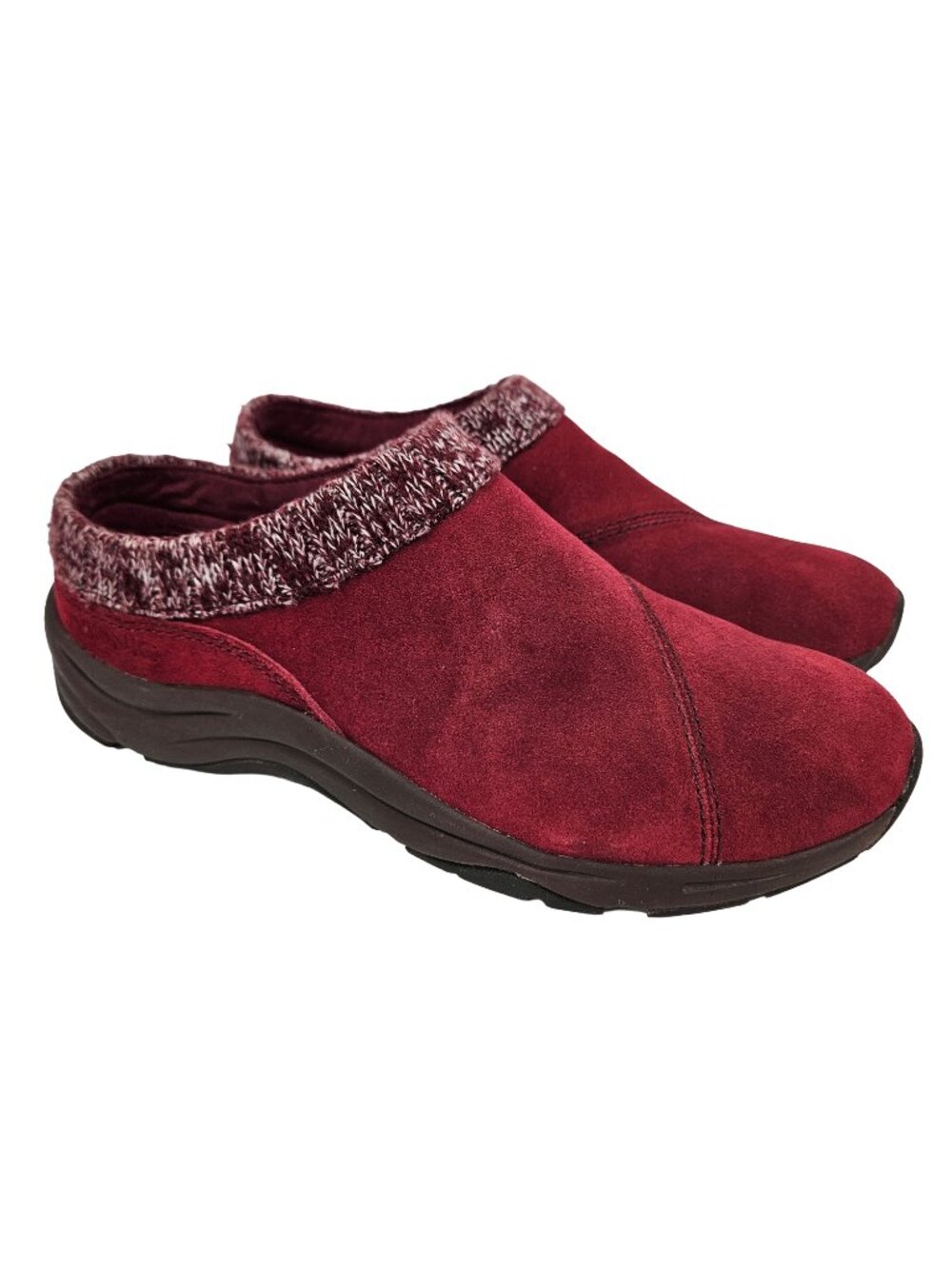 Vionic Arbor Wine Red Water Resistant Suede Slip On Clog 6.5 Wide